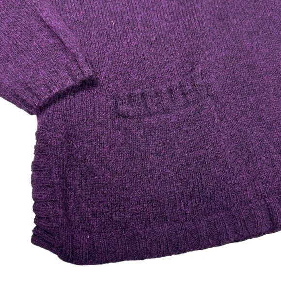 Vintage Designs & Co Lane Bryant 100% Wool Sweater SZ 22/24 Purple Boxy Cottage - Picture 12 of 13